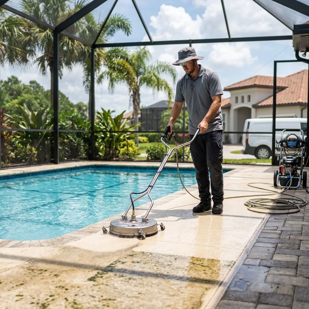 Pool Deck Cleaning in Palm Coast, FL